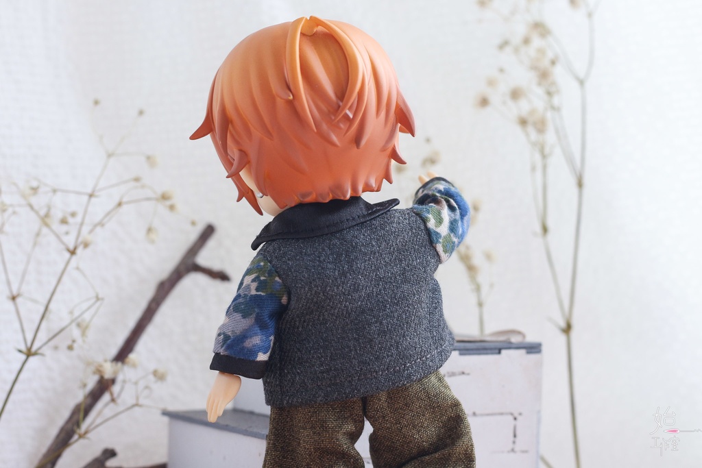 【花柄切り替えジャケット-2 colors/オビツ11,ピコドー9,ピコドー10】