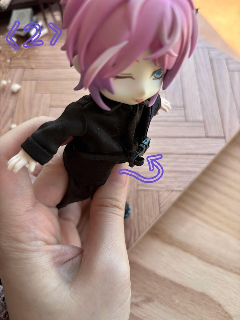 【アシンメトリーベスト 3colors/オビツ11,ピコドー9,ピコドー10】