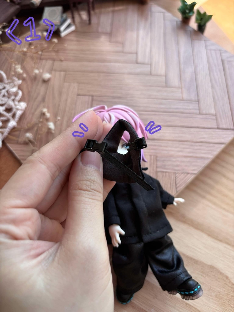 【アシンメトリーベスト 3colors/オビツ11,ピコドー9,ピコドー10】