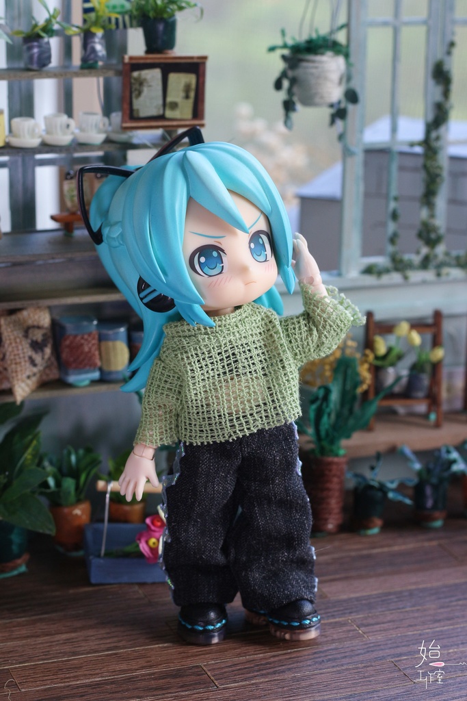 【青りんごトップス/オビツ11服】