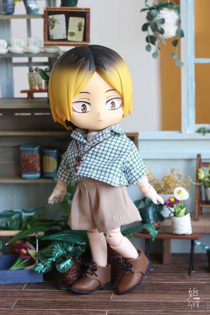 【チェック開襟ショートシャツ-2 colors/オビツ11,ピコドー10】