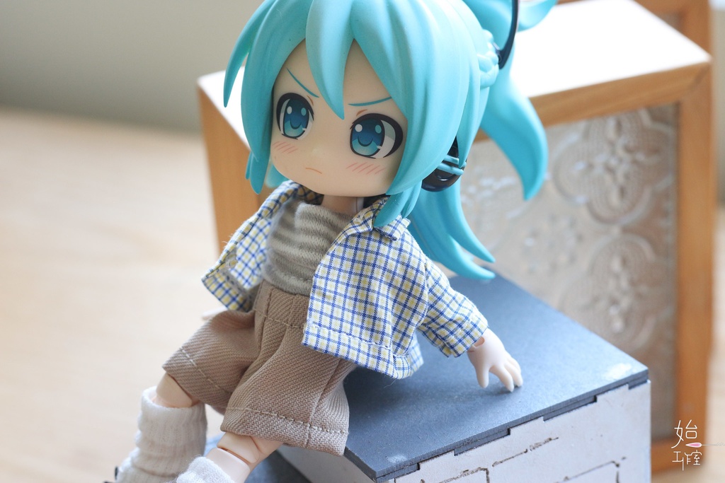 【チェック開襟ショートシャツ-2 colors/オビツ11,ピコドー10】