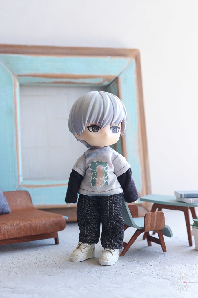 【フェイクレイヤードカットソー(2 colors)/オビツ11,ピコドー10,ワンダーフロッグWonder Frog】