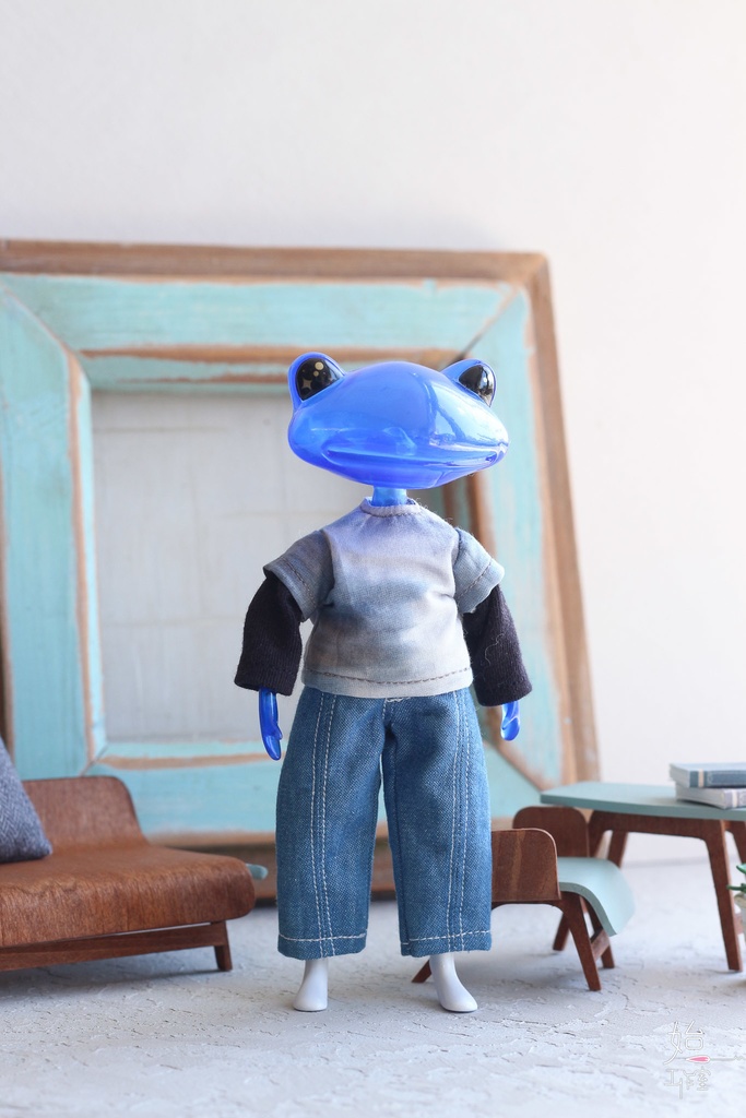 【フェイクレイヤードカットソー(2 colors)/オビツ11,ピコドー10,ワンダーフロッグWonder Frog】