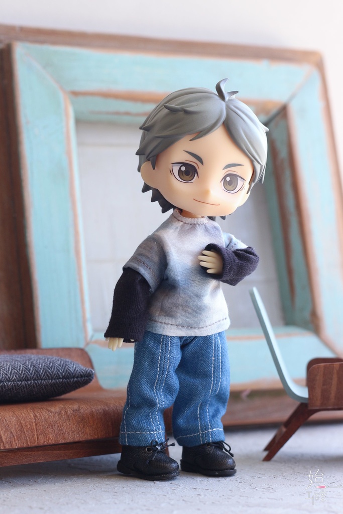 【フェイクレイヤードカットソー(2 colors)/オビツ11,ピコドー10,ワンダーフロッグWonder Frog】