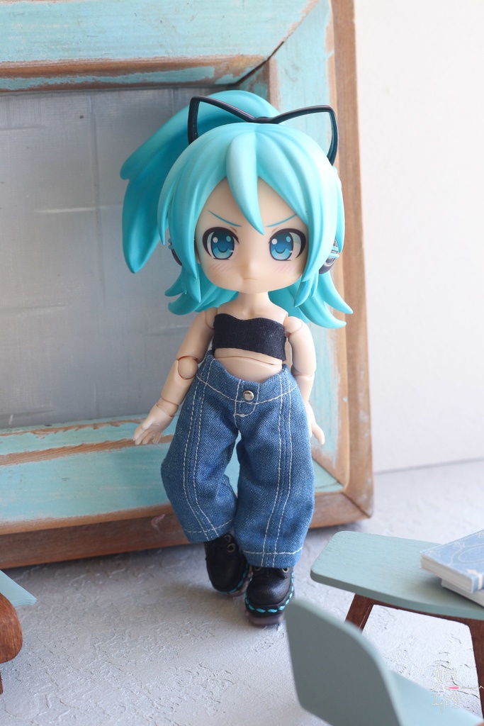 【テーパードデニム(2 colors)/オビツ11,ピコドー9/ピコドー10/ワンダーフロッグWonder Frog】