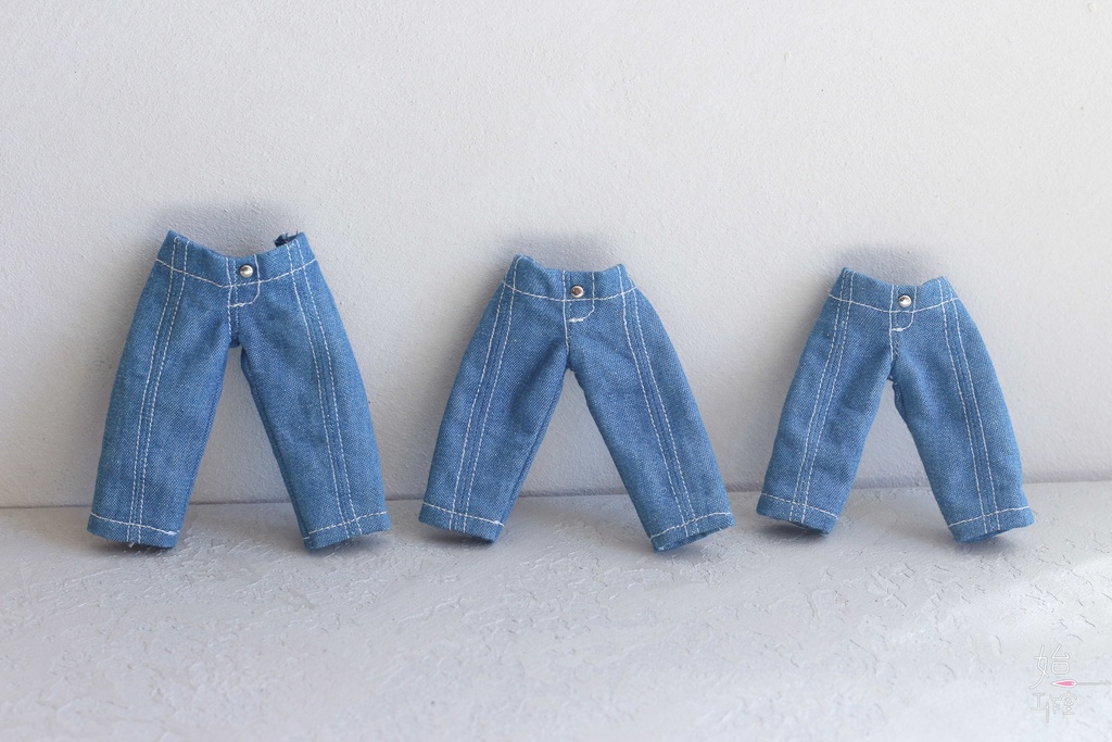 【テーパードデニム(2 colors)/オビツ11,ピコドー9/ピコドー10/ワンダーフロッグWonder Frog】