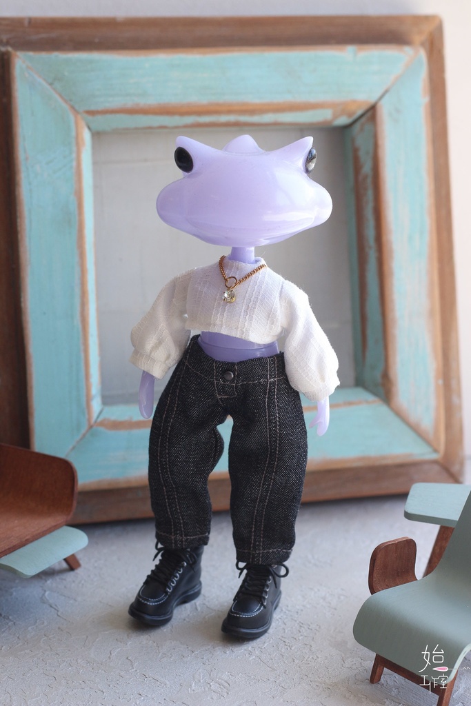 【テーパードデニム(2 colors)/オビツ11,ピコドー9/ピコドー10/ワンダーフロッグWonder Frog】