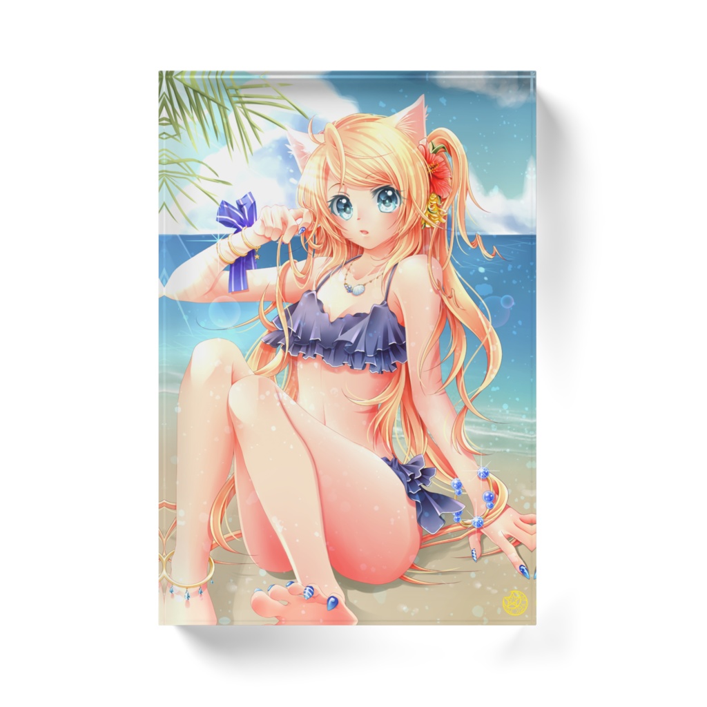 水着シャールのアクリルブロック