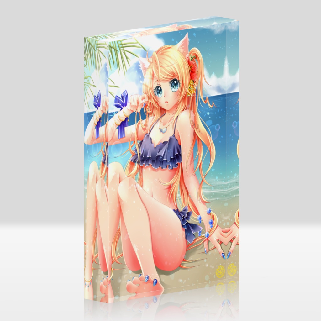 水着シャールのアクリルブロック