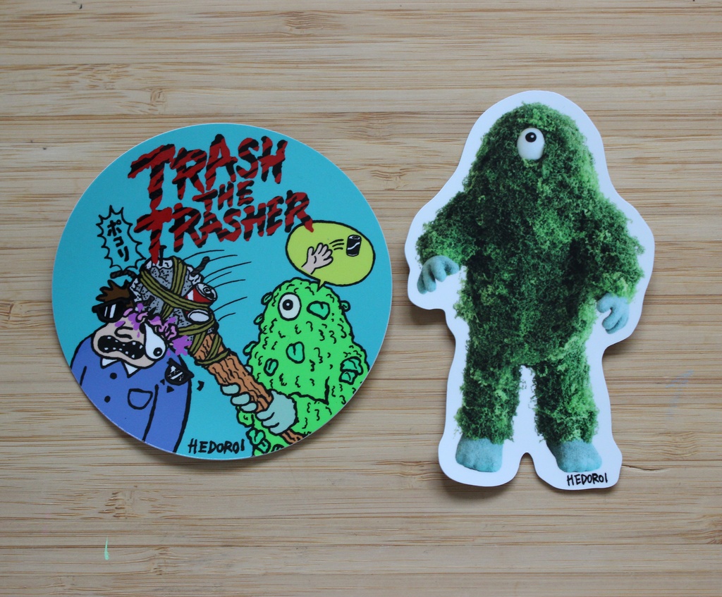 Mossmon Sticker set(Figure ver&Trash The Trasher illustration ver)