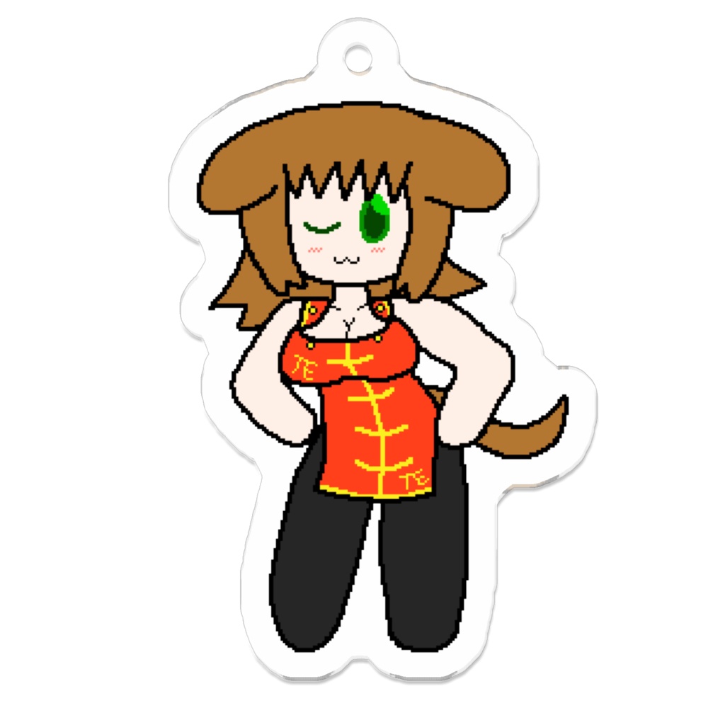 Pippi Wink Acrylic Keychain