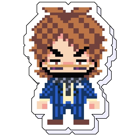 『カイジ』兵藤和也ドット絵アクリルスタンド