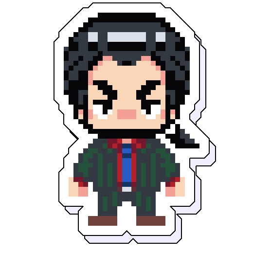 『銀と金』森田鉄雄ドット絵アクリルスタンド