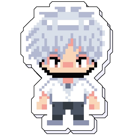 『アカギ』赤木しげる13歳ドット絵アクリルスタンド