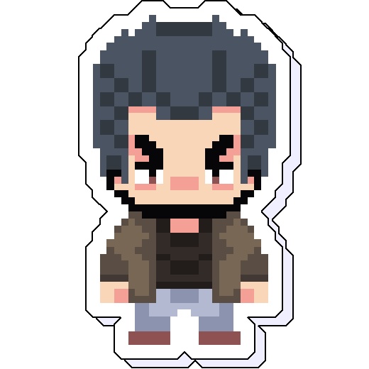 『アカギ』南郷ドット絵アクリルスタンド