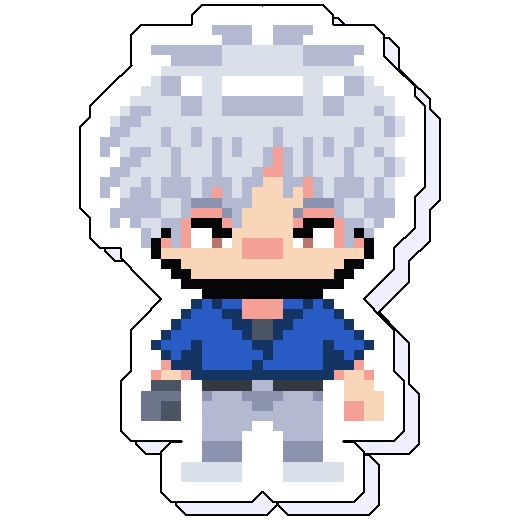 『アカギ』赤木しげる19歳ドット絵アクリルスタンド