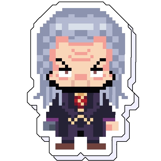 『アカギ』鷲巣巌ドット絵アクリルスタンド