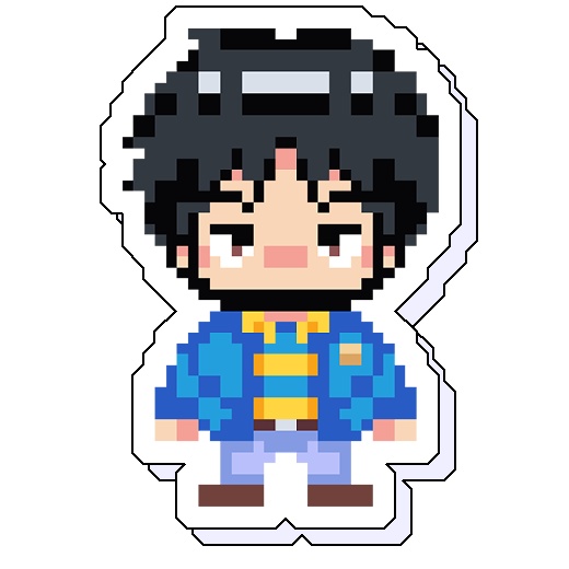 『天 天和通りの快男児』井川ひろゆきドット絵アクリルスタンド