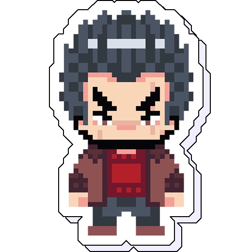 『天 天和通りの快男児』天貴史ドット絵アクリルスタンド