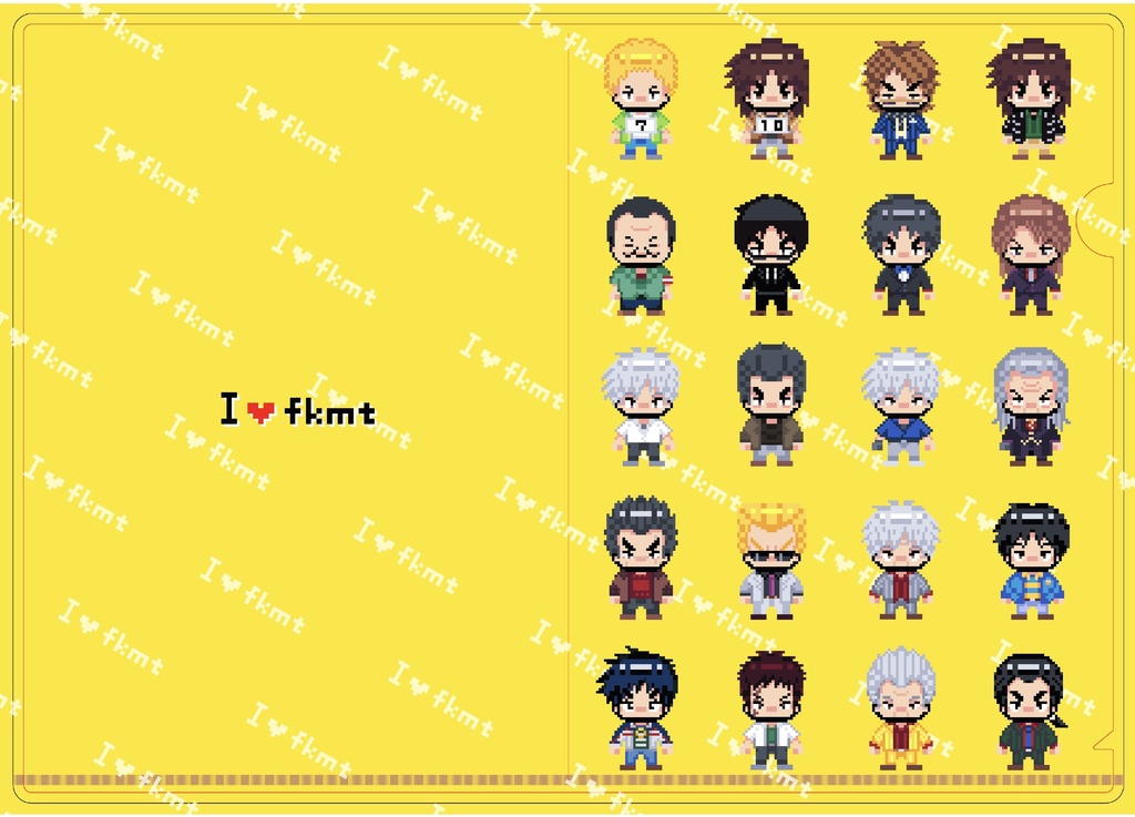 fkmt作品キャラ詰め合わせA5クリアファイル