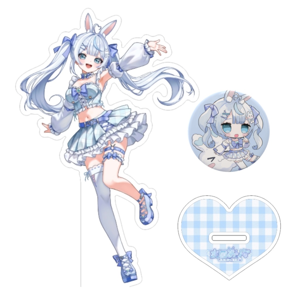 【デビュー1ヶ月記念】水面ありすアクリルスタンド+缶バッチセット