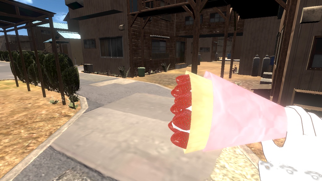 いちごクレープ Strawberry crepe