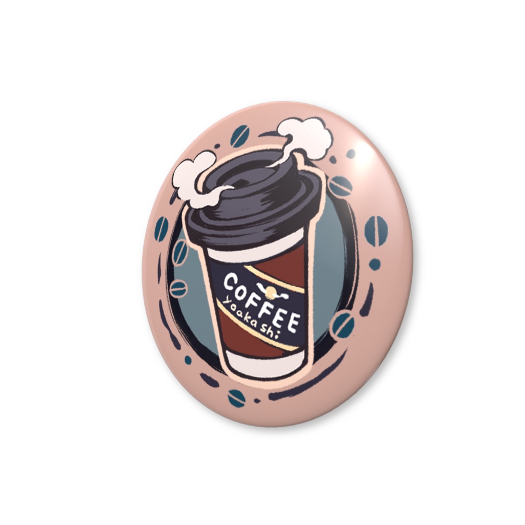 【夜明喫茶 缶バッジ】テイクアウトコーヒー