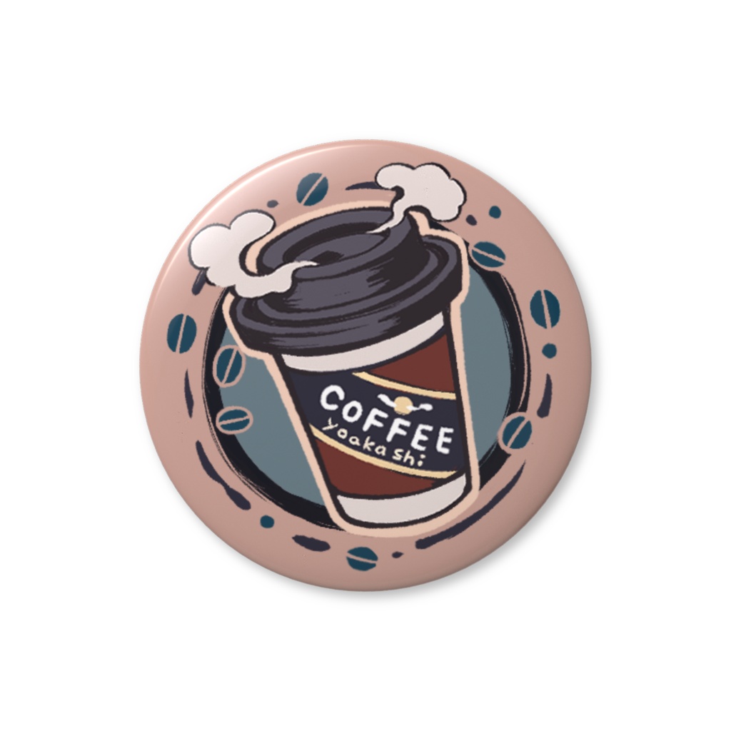 【夜明喫茶 缶バッジ】テイクアウトコーヒー