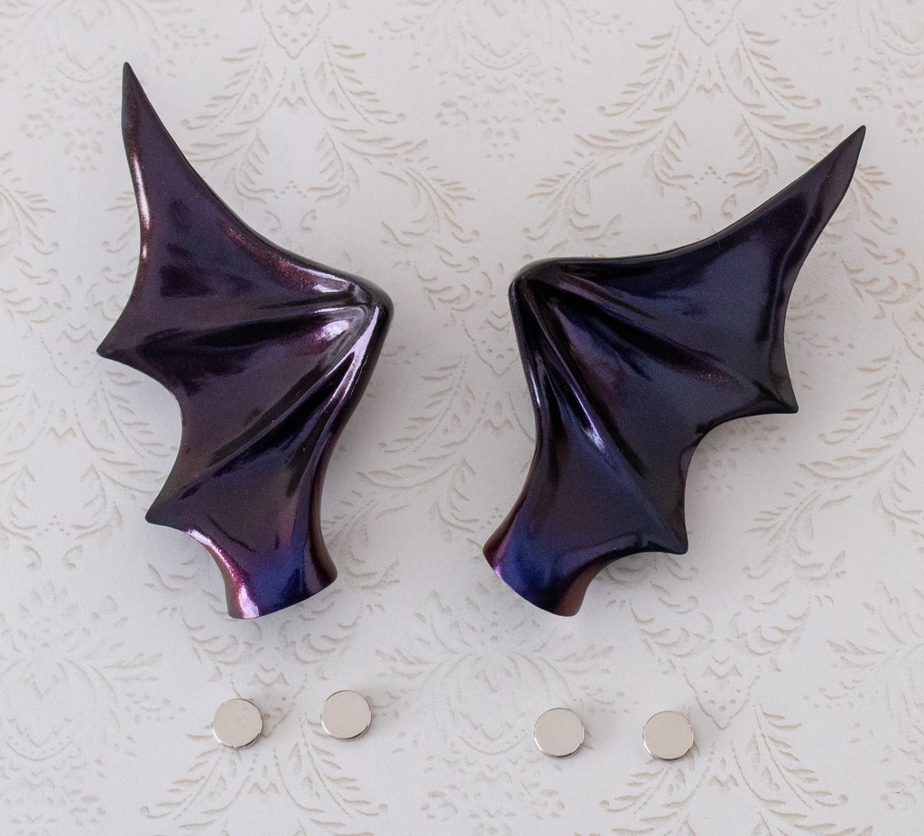 コウモリの羽根パーツ ブラック