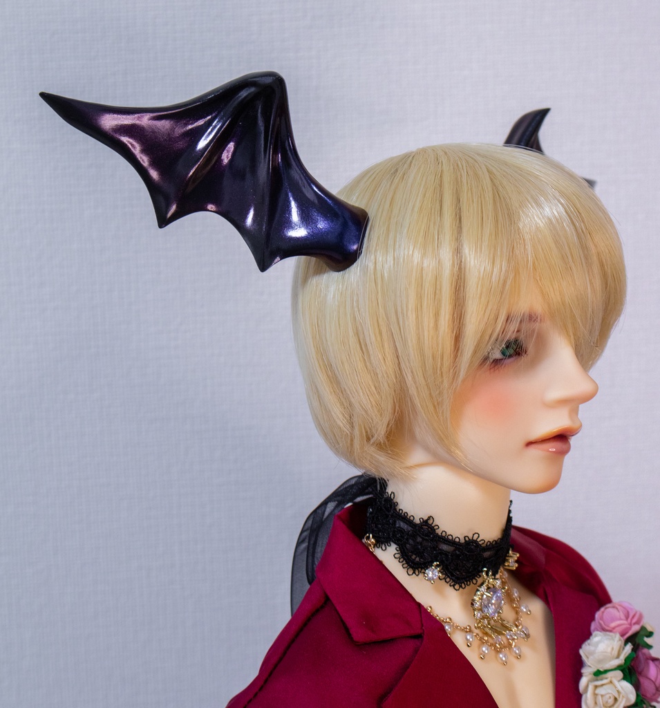 コウモリの羽根パーツ ブラック