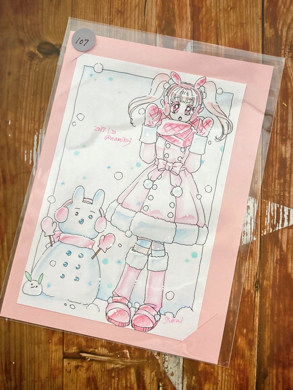 【1日1絵】はいポーズ(107)