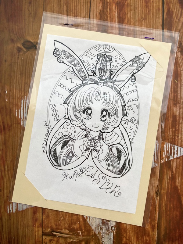 【1日1絵】イースターうさぎ(203)