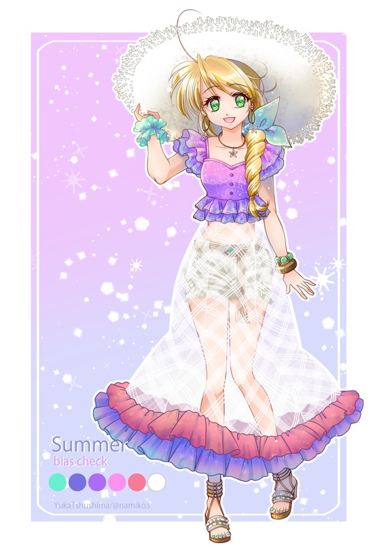 ポストカード 夏のワンピース Kumax う ぇあーる東日本 Booth