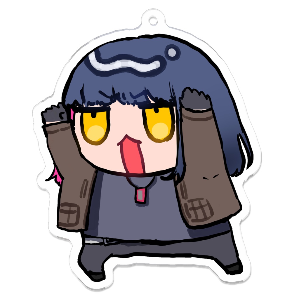 さよ丸 アクリルキーホルダー(いかく)