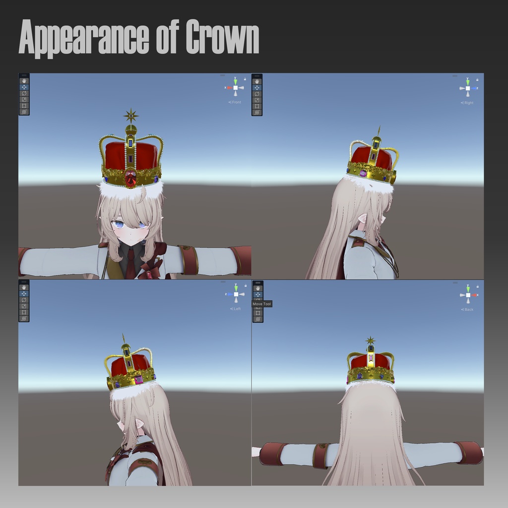 VRC向け3Dモデル「The Crown of Regulus」