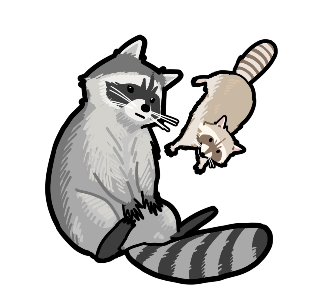 アライグマキーホルダー