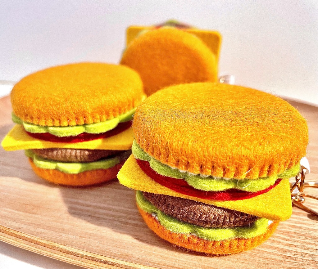 ハンバーガーキーホルダー