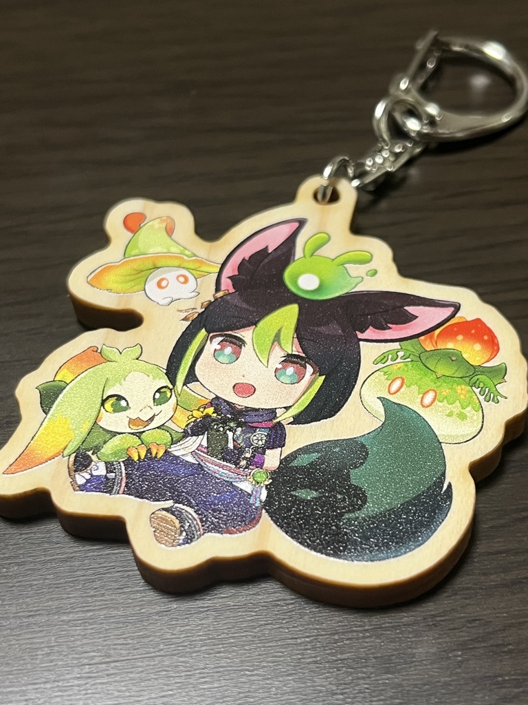 ティナリくんと草っ子達のウッドキーホルダー