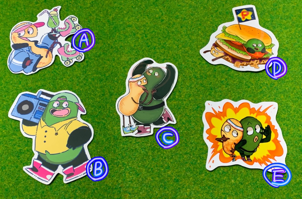 ピクルスとピーナッツ ステッカー