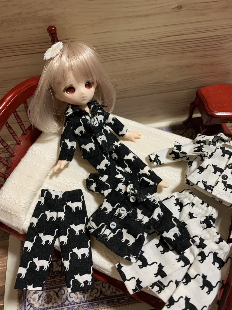 にゃんこパジャマ 黒