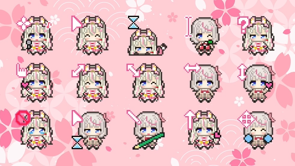 アニメーション&静止画!マウスカーソル【桜咲ちぇりぃ活動3.5周年記念】