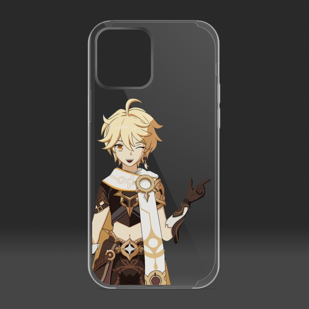 原神空 iPhone 12/ 12 Pro クリアケース