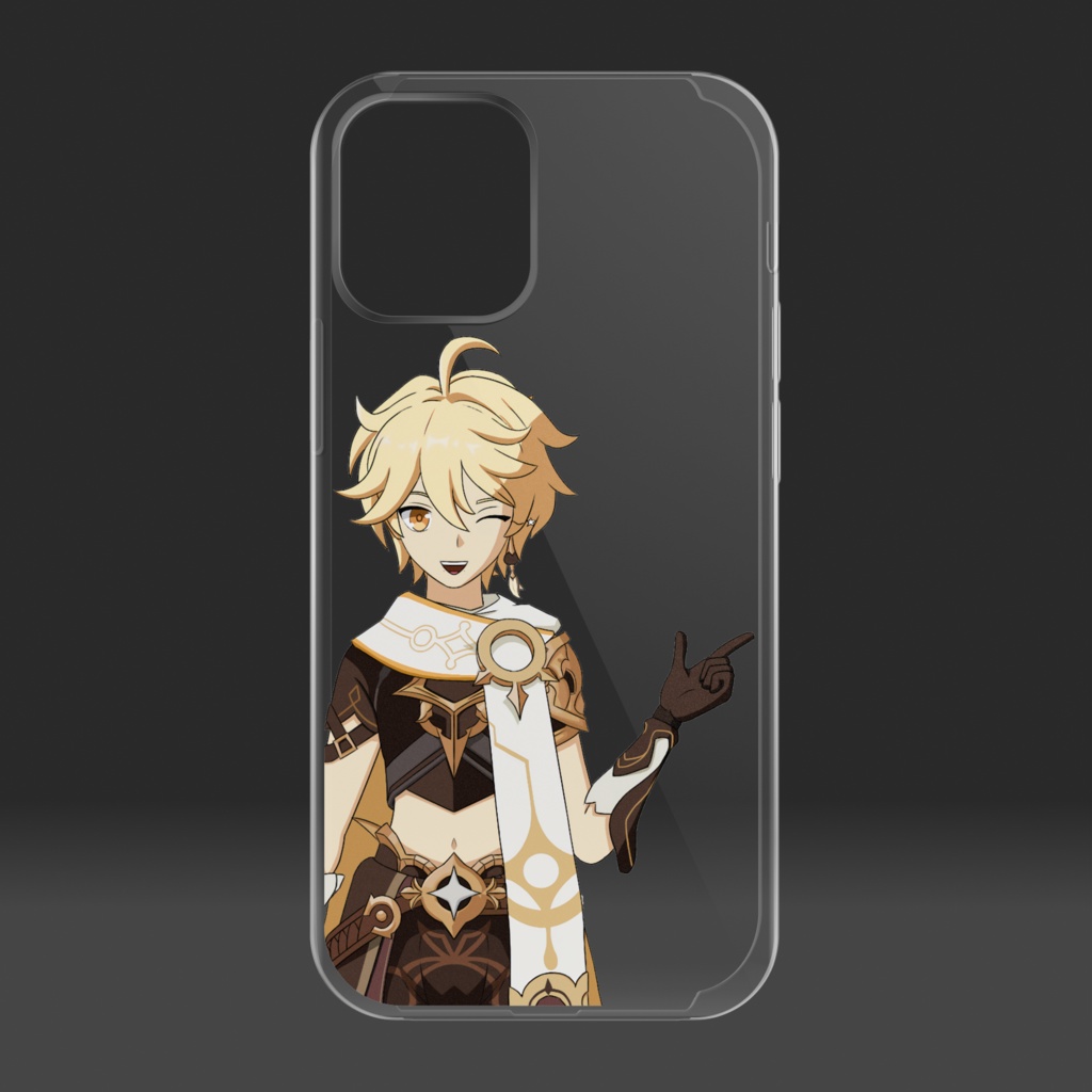 原神空 iPhone 12 mini クリアケース