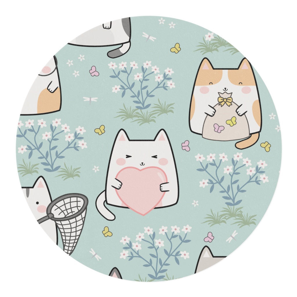 かわいい猫のマスキングテープ