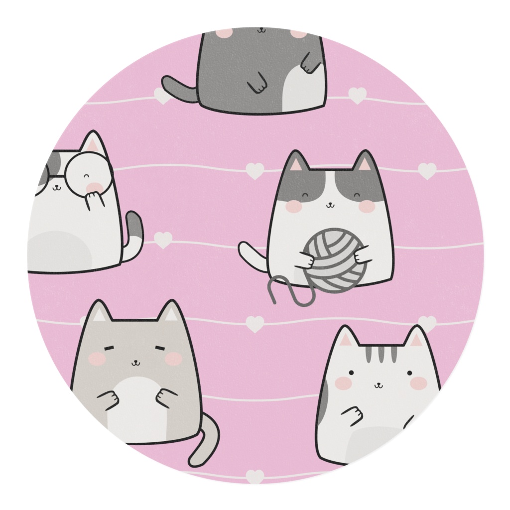 かわいい猫のマスキングテープ