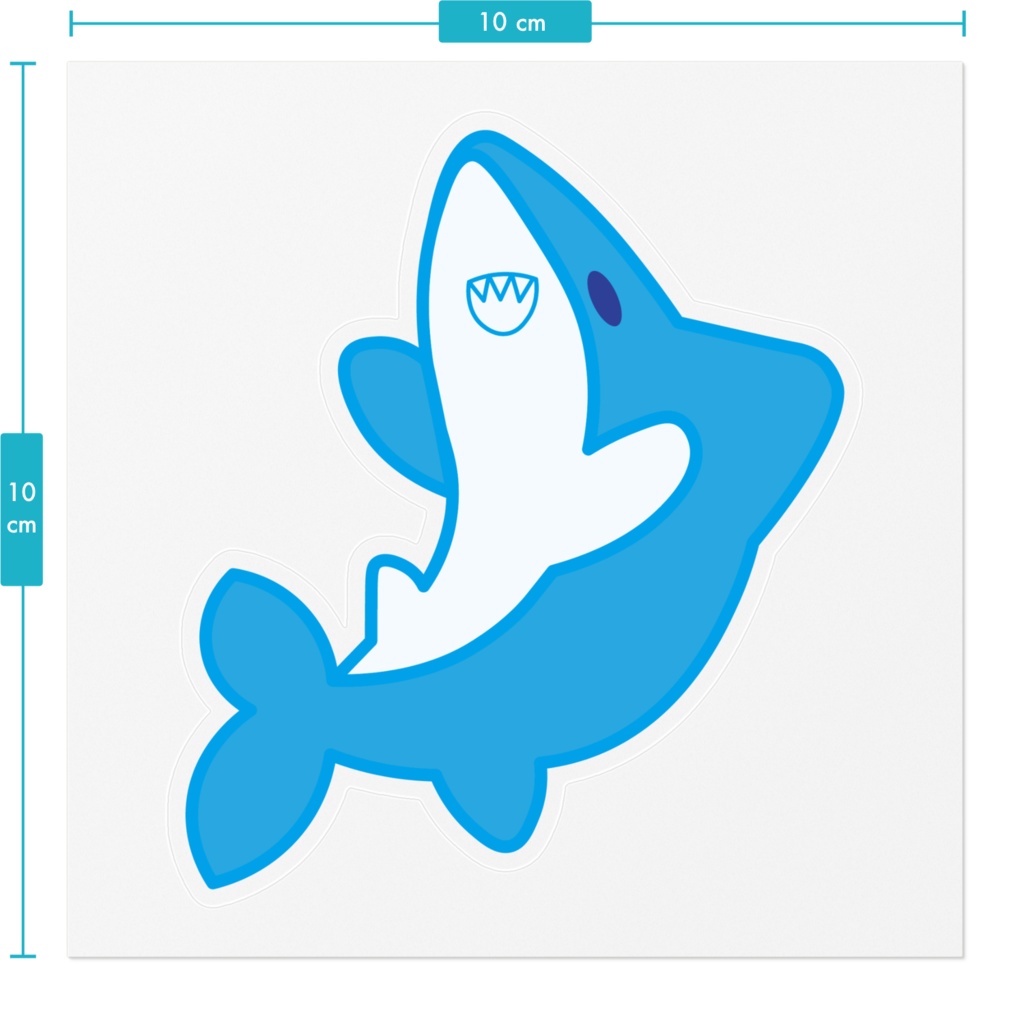 ゆるゆるサメちゃんステッカー