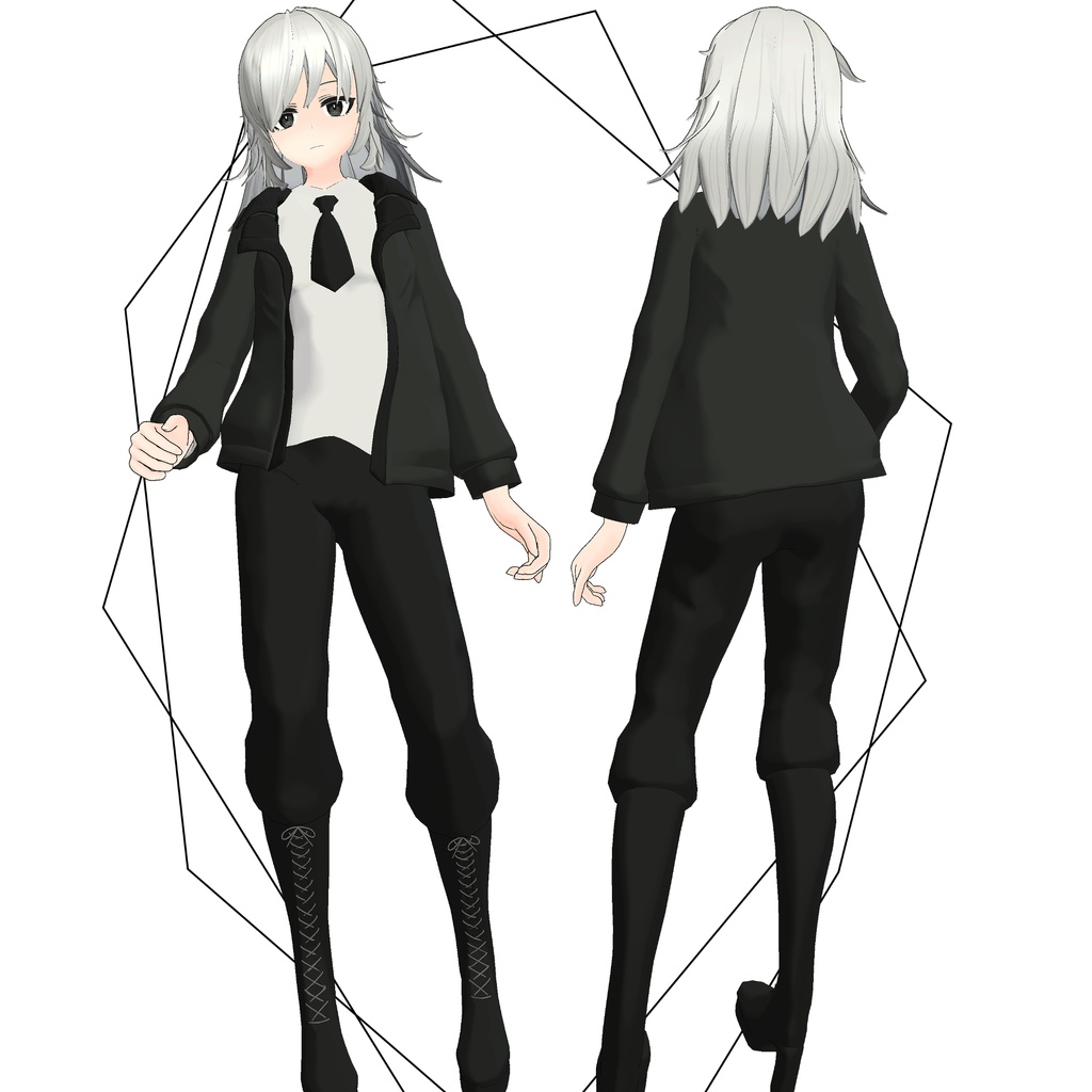 オリジナル3Dモデル【ハクタツ】