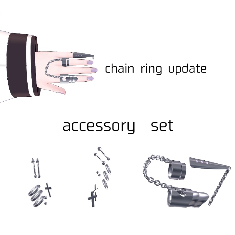 アクセサリーセット【萌・セレスティア・マヌカ】/対応アバター相談可