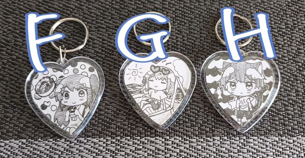 原画キーホルダー(全8種)